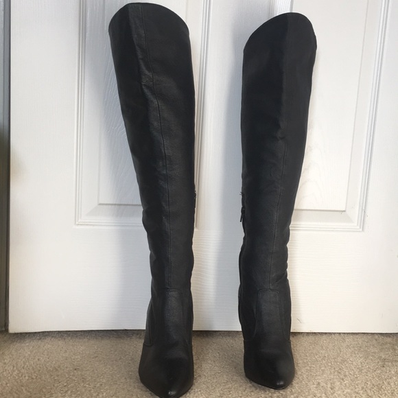 Pleaser Shoes - Pleaser Faux Leather Thigh High Boots